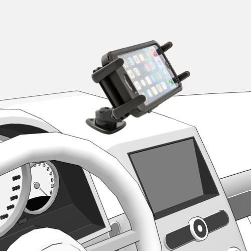 Multi-Angle Adhesive Phone Car Dash Mount for Apple iPhone 17, 17 Pro, 17 Max