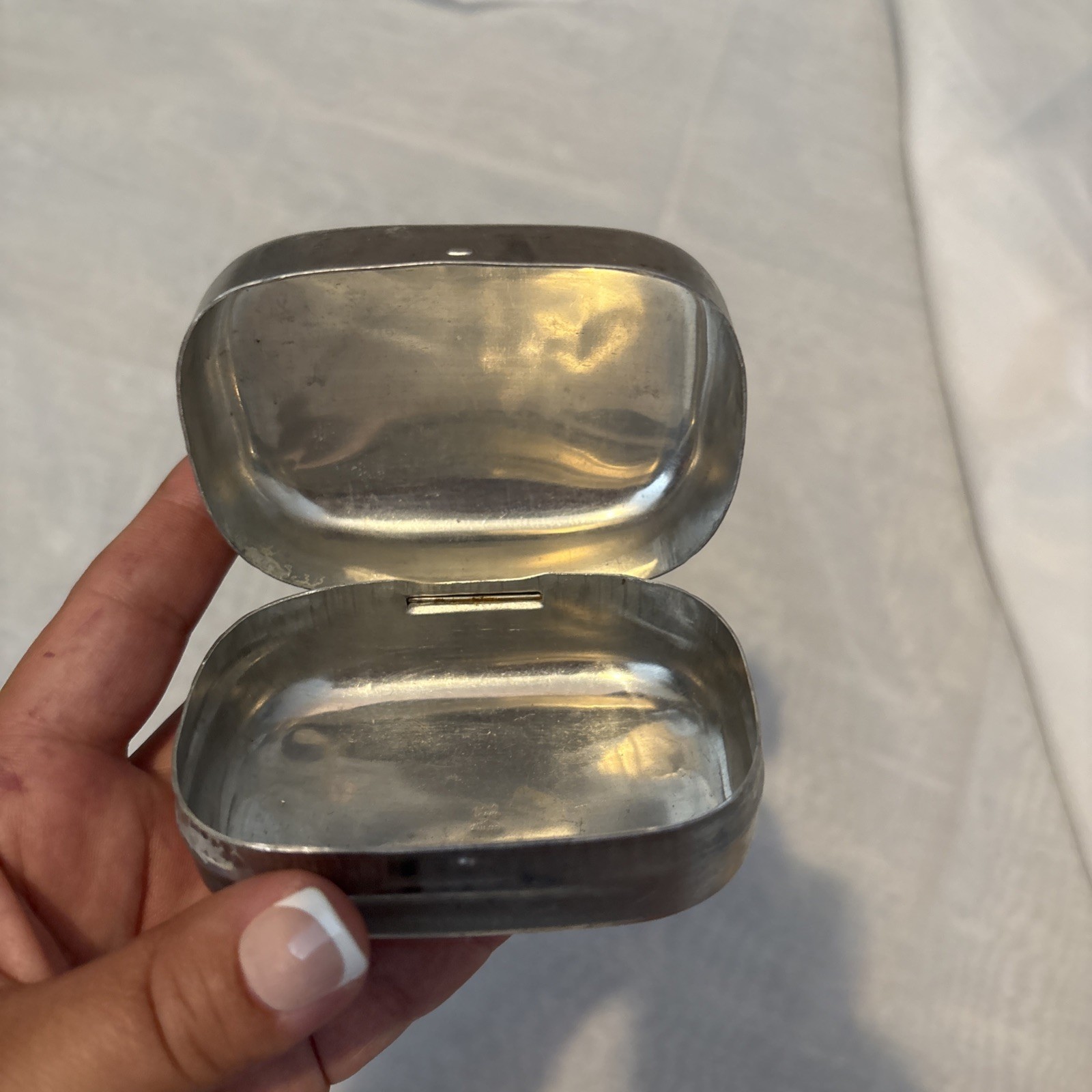 Aluminum Soap Tin Dish Original WW2