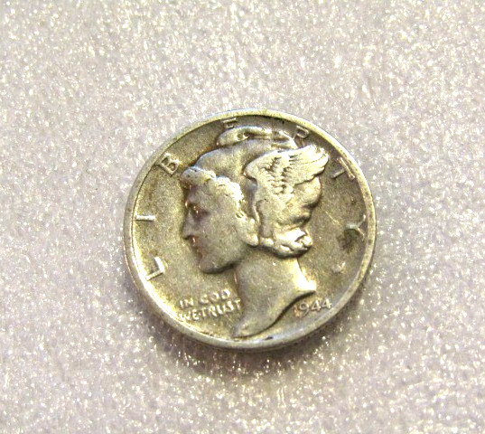 1944-D Mercury Dime 10 Cents Silver US Coin