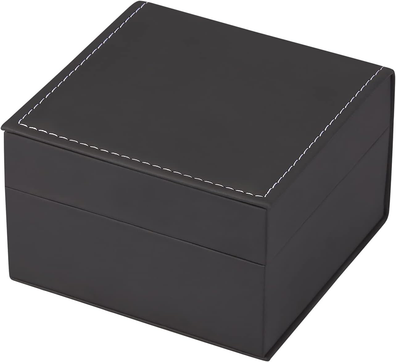 Luxury Black Single Watch Gift Box with Pillow PU Leather Wristwatch Display Cas