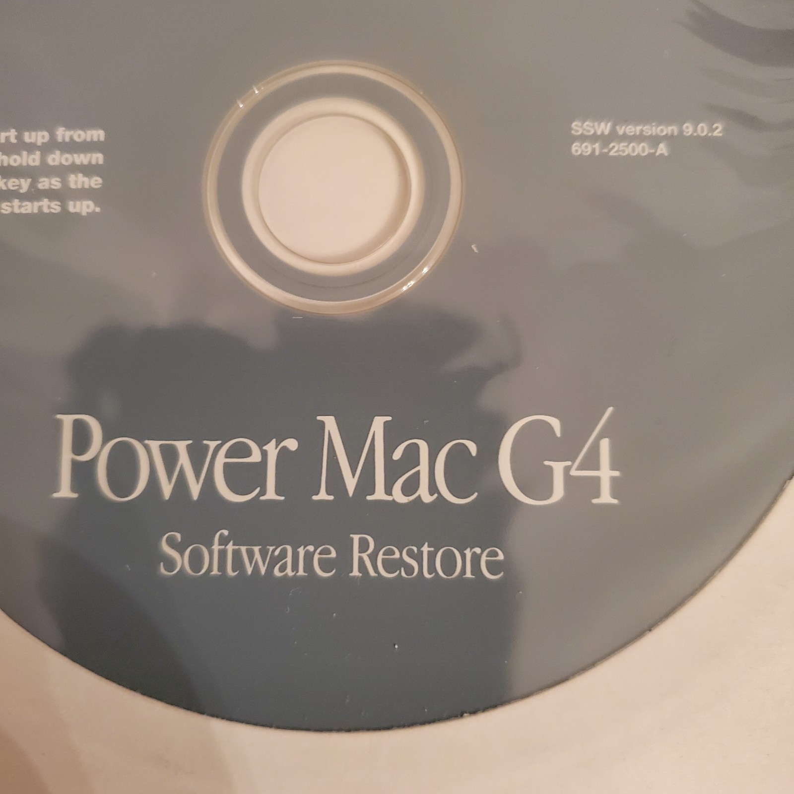 Apple Power Mac G4 Software Restore CD Disk Version 9.0.2 691-2500-A