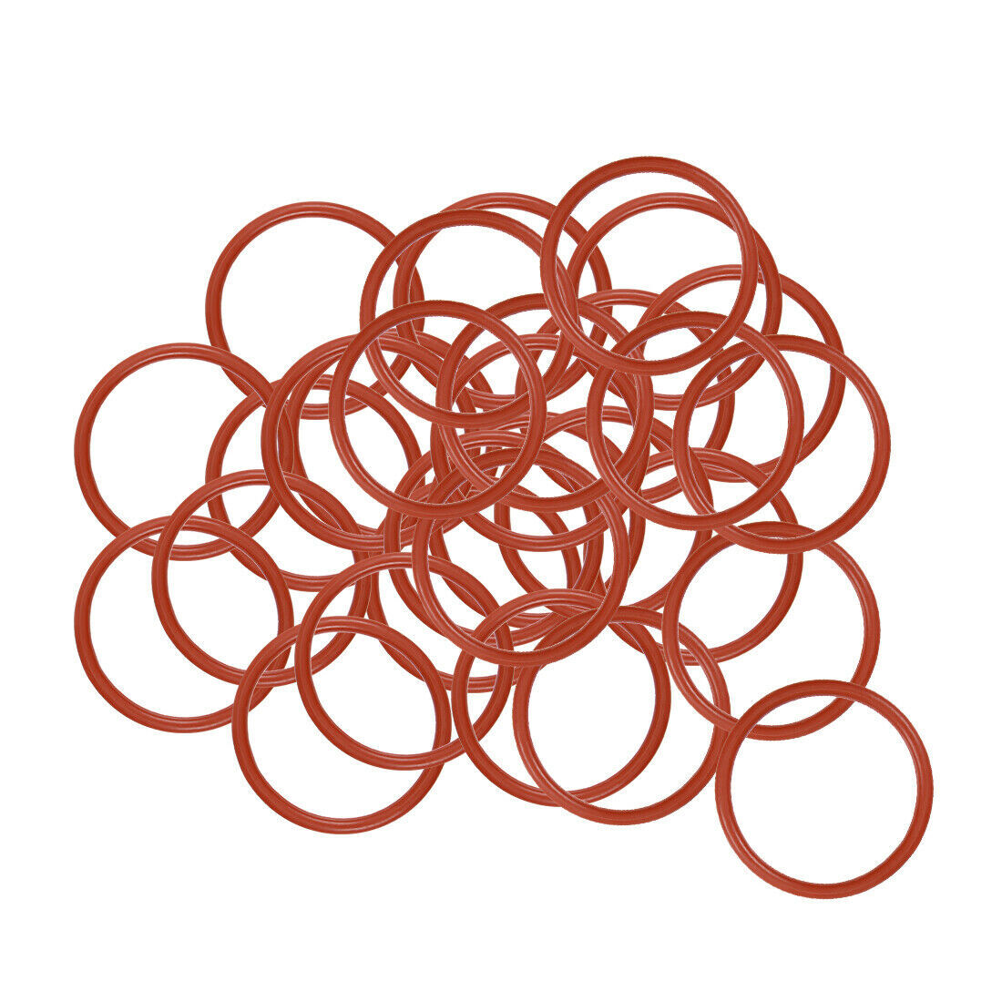 Silicone O-Rings 19mm OD 16mm Inner Diameter, 1.5mm Width, Seal Gasket 30Pcs #