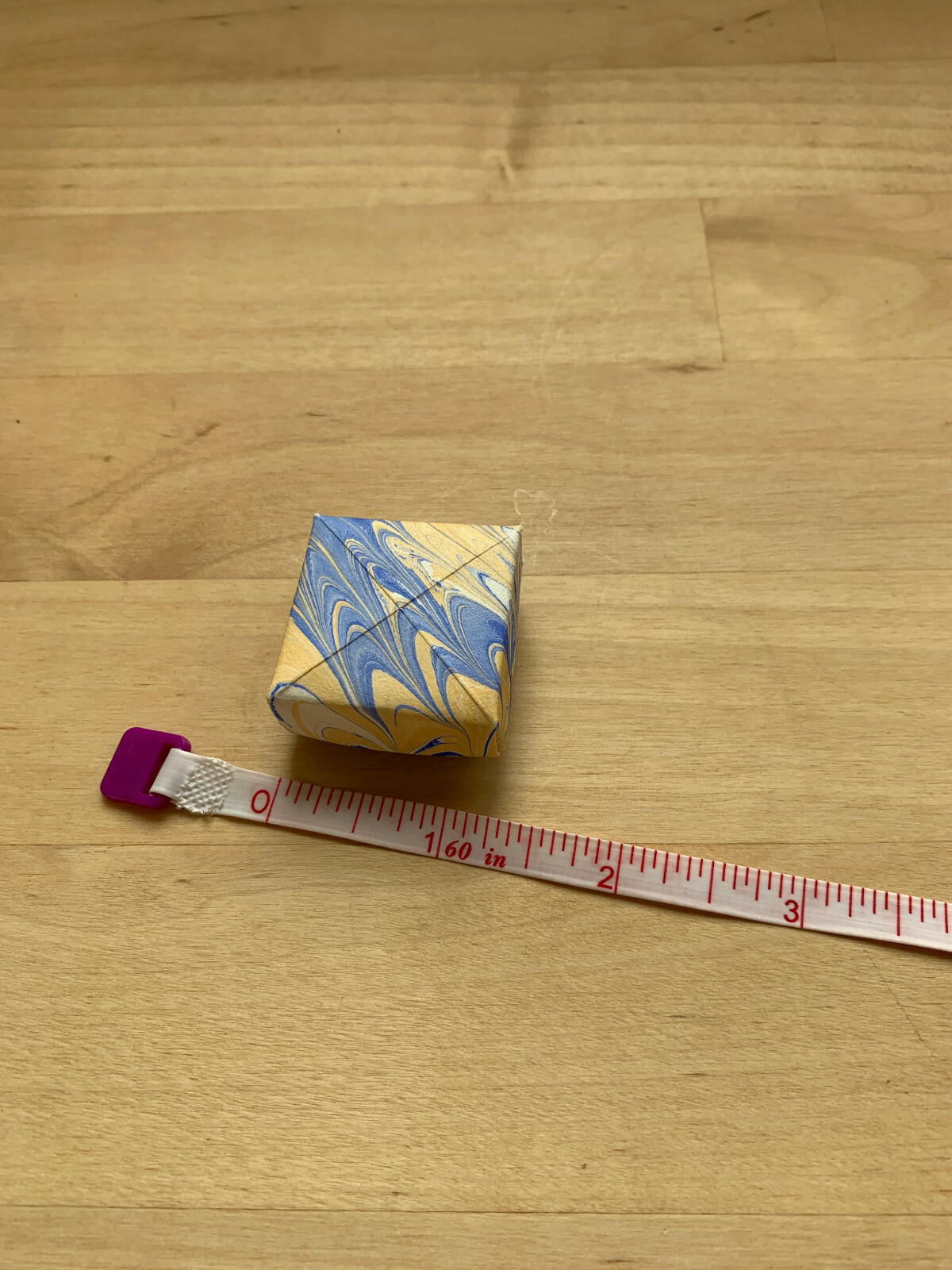 Handmade Paper Origami Boxes- Folded with Lids - 2.5" - 1.5"