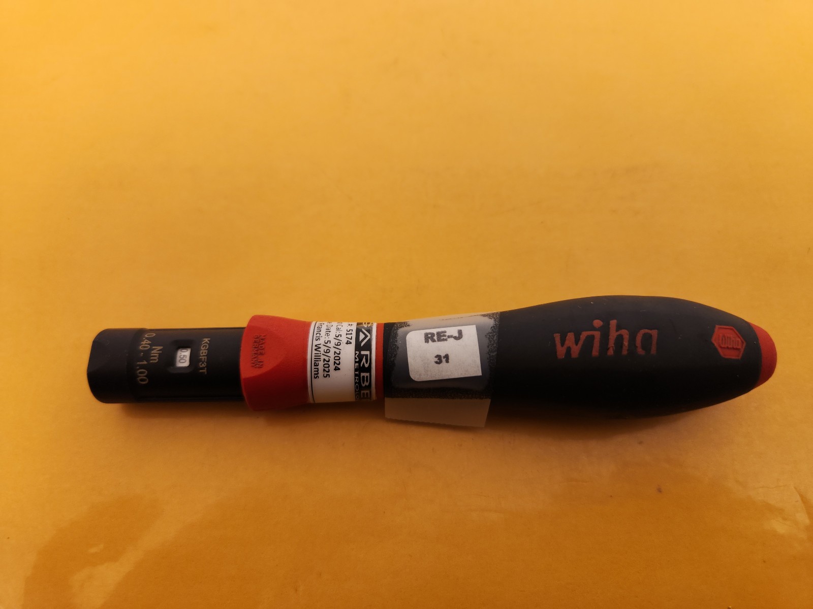 Wiha 2852 TorqueVario-S Torque Screwdriver .4 - 1.0 Nm Tested KGBF3T
