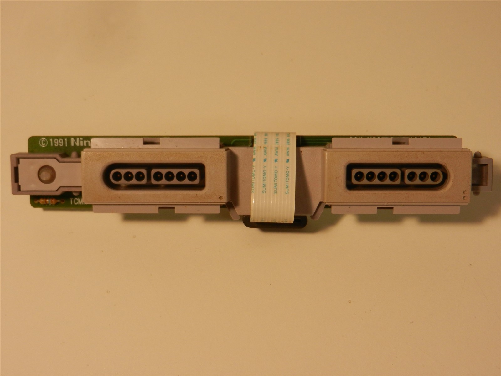 OEM Super Nintendo SNES Replacement Controller Port w/ Flex Cable - Yellowing