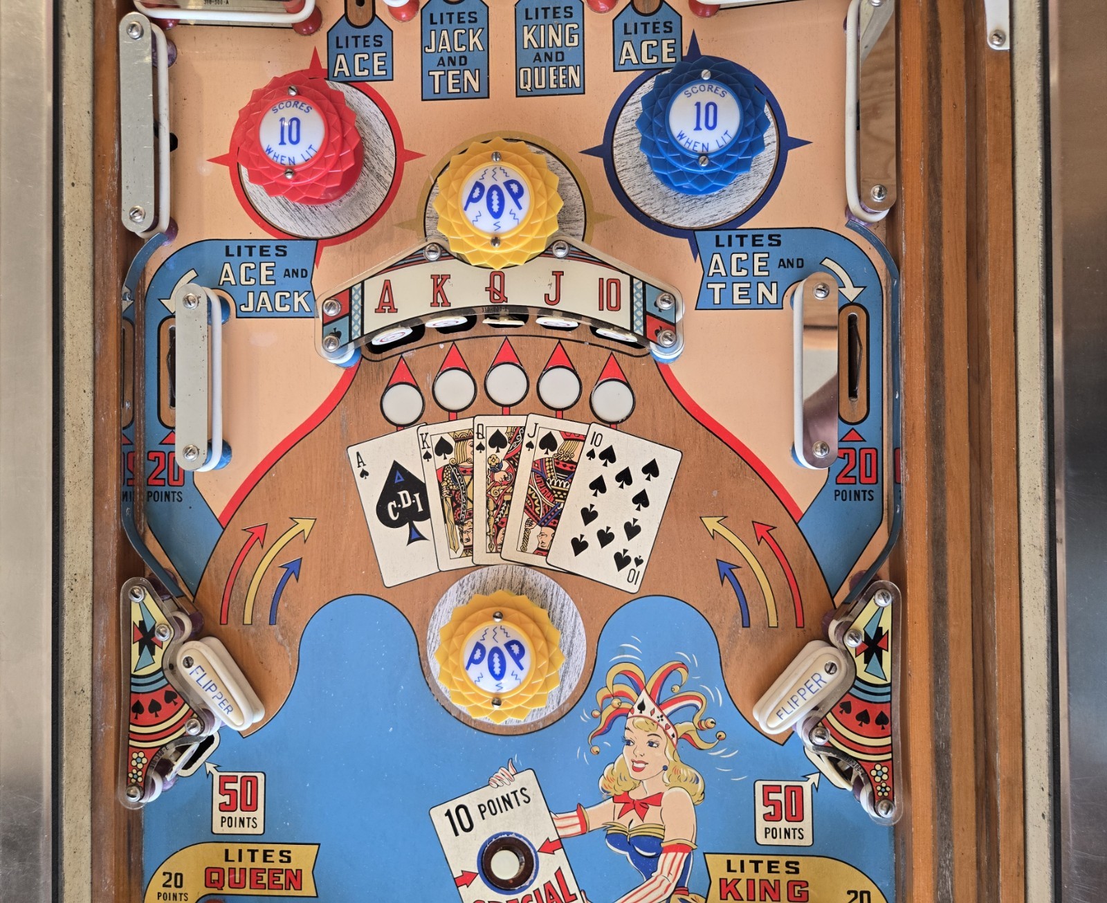 Refurbished Royal Flash Pinball Machine (Chicago Coin) 1964