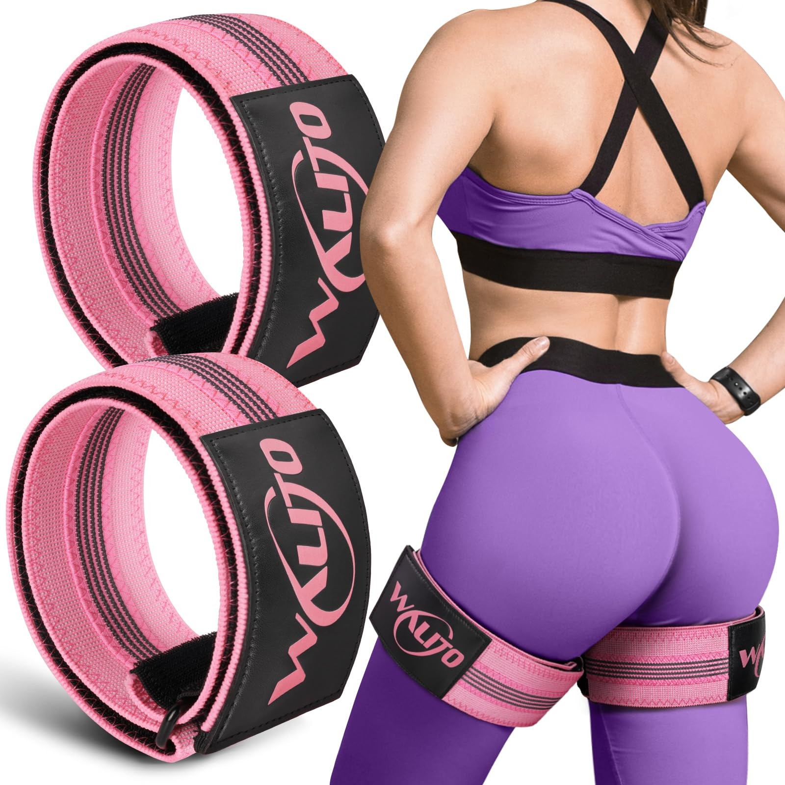 Booty Bands for Women Glutes - BFR Blood Flow Restriction Bands with Weekly P...