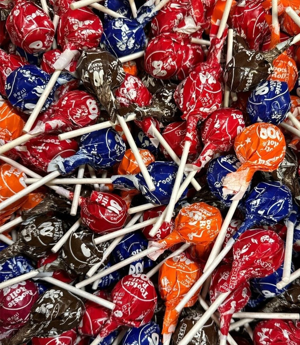 Tootsie Pops- Assorted Flavors Lollipops BULK CANDY- 200 TOTAL - Halloween/Party