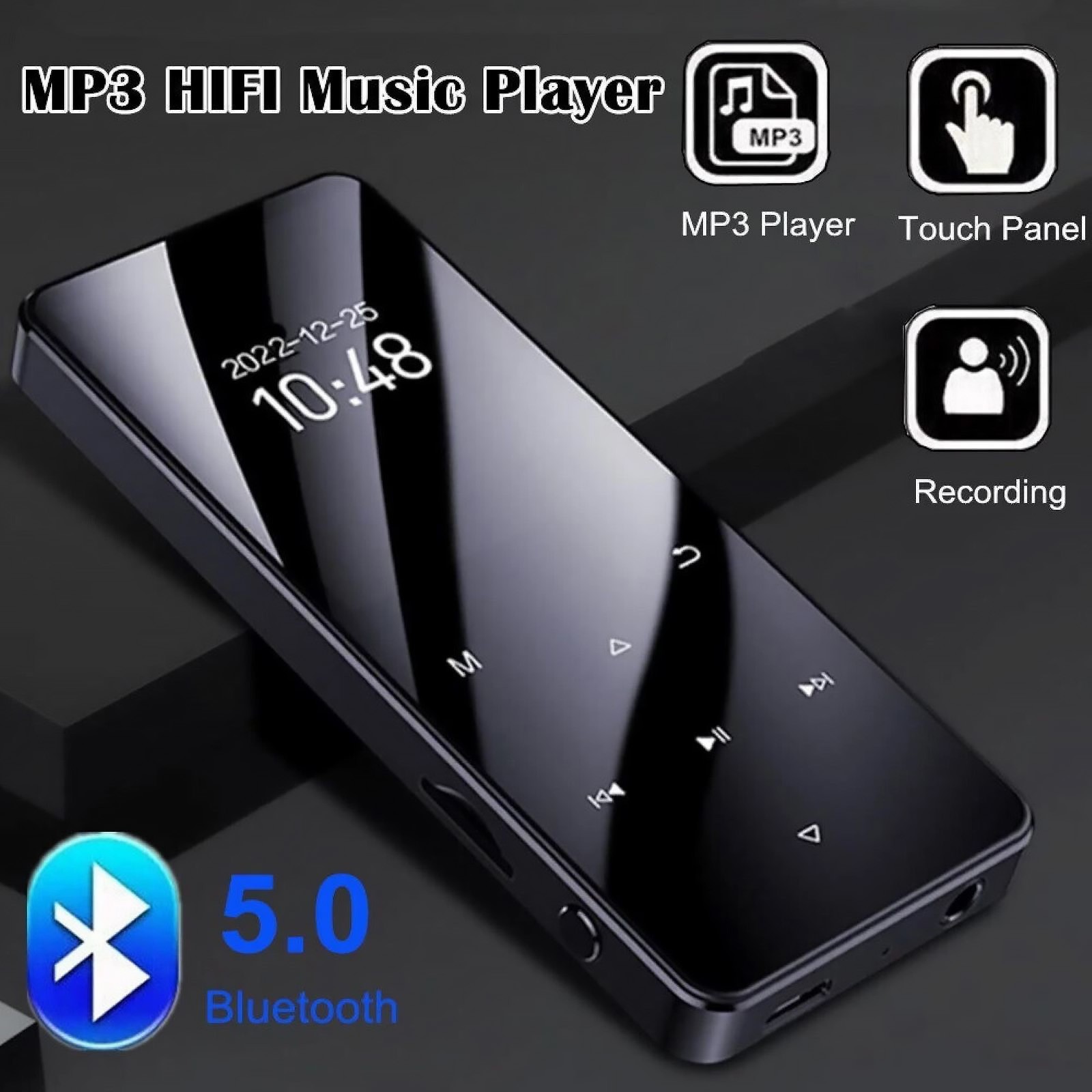5.0 Bluetooth Lossless Music Audio Recorder Support Quick Charge Technology