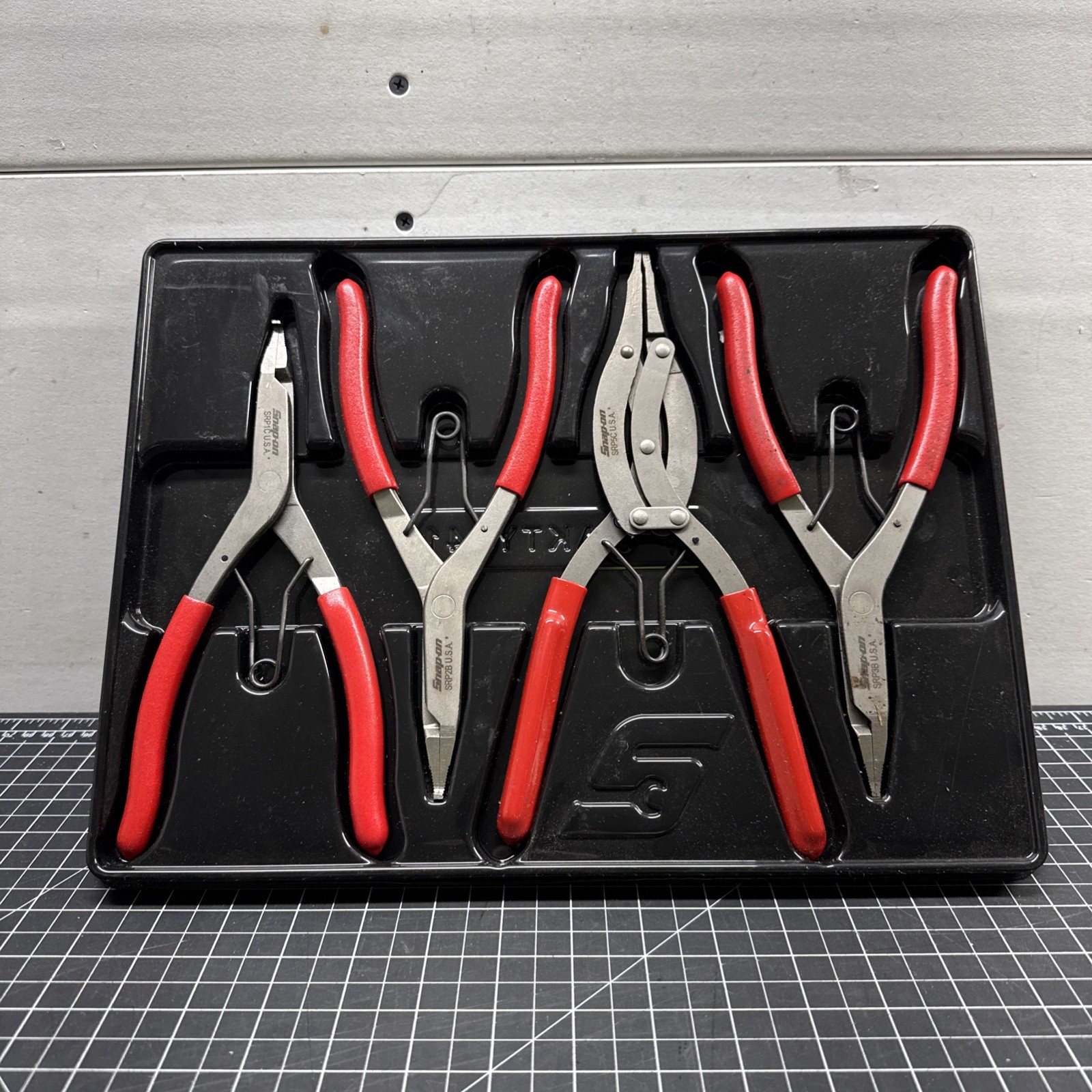 Snap-on SRP400B 4 pc Transmission Snap Ring Pliers Set D3