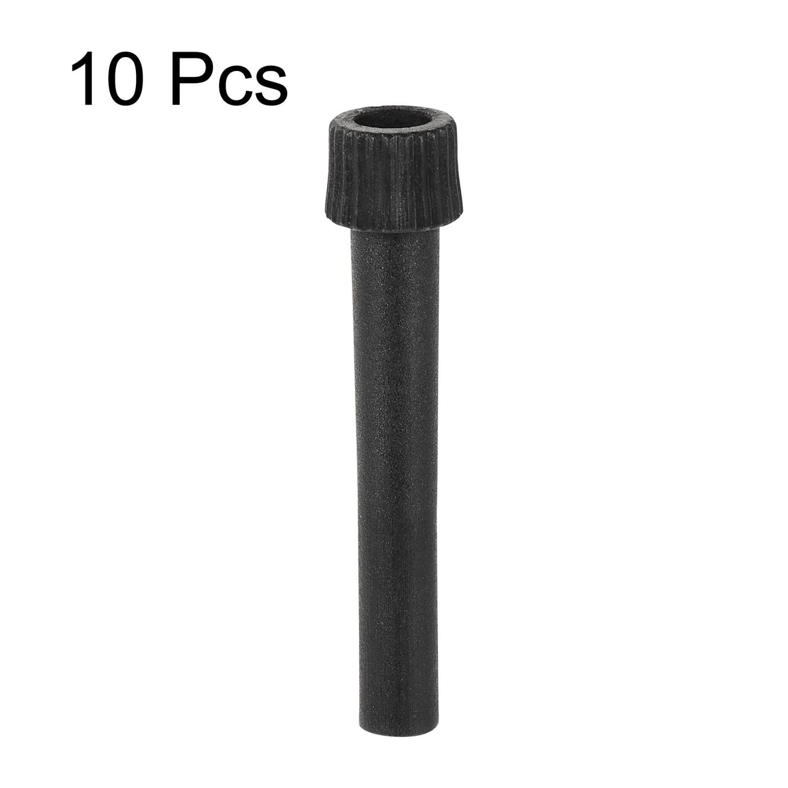 On/Off Replacement Light Turn Socket Switch Knob 50mm Length Black 10Pcs