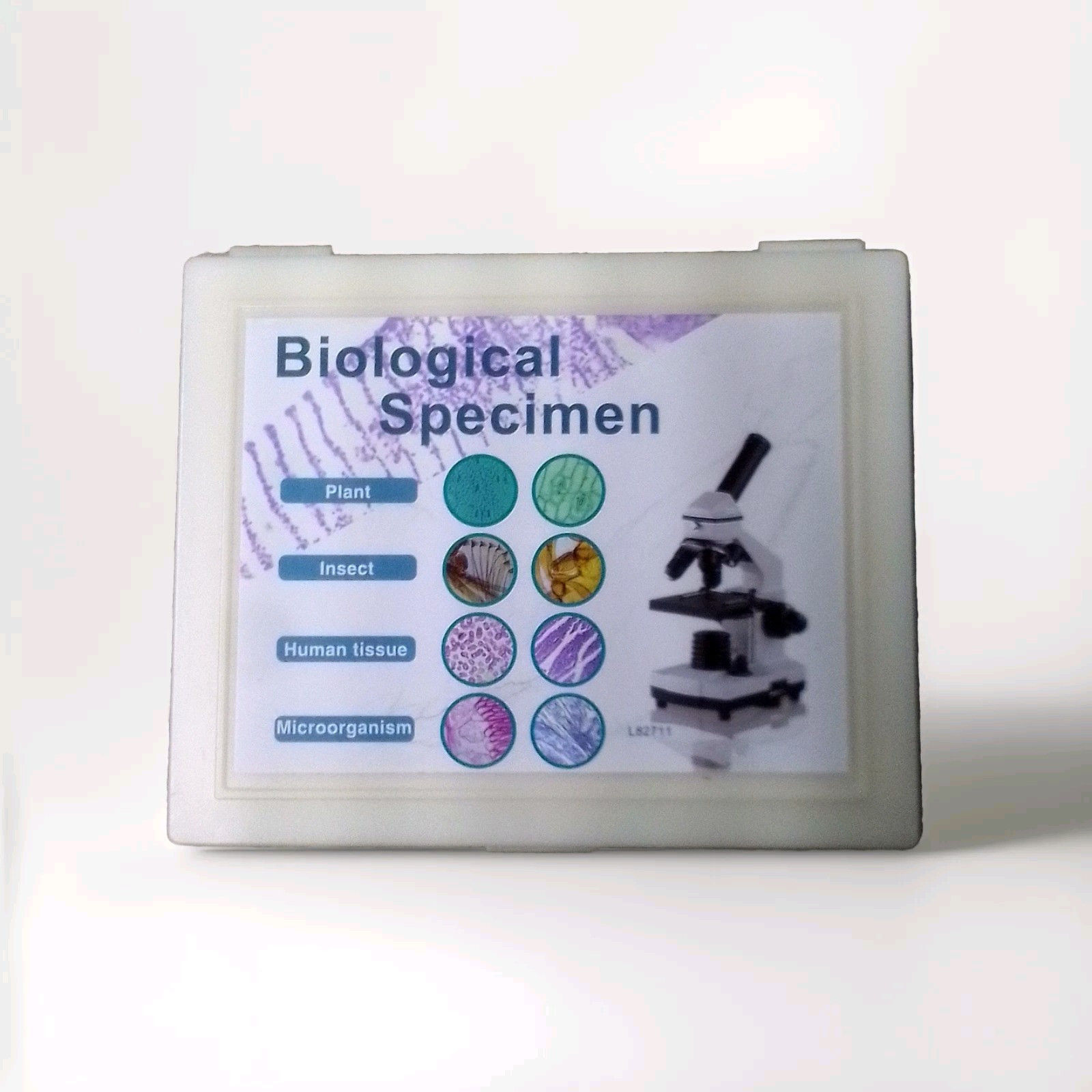 Biological Specimen Slide Collection Set Plant Insect Human Tissue Microorganism