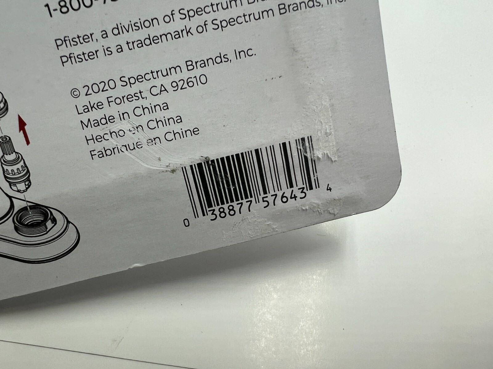 PFISTER 910-025 TWO-HANDLE KITCHEN BATH CERAMIC REPLACEMENT CARTRIDGE