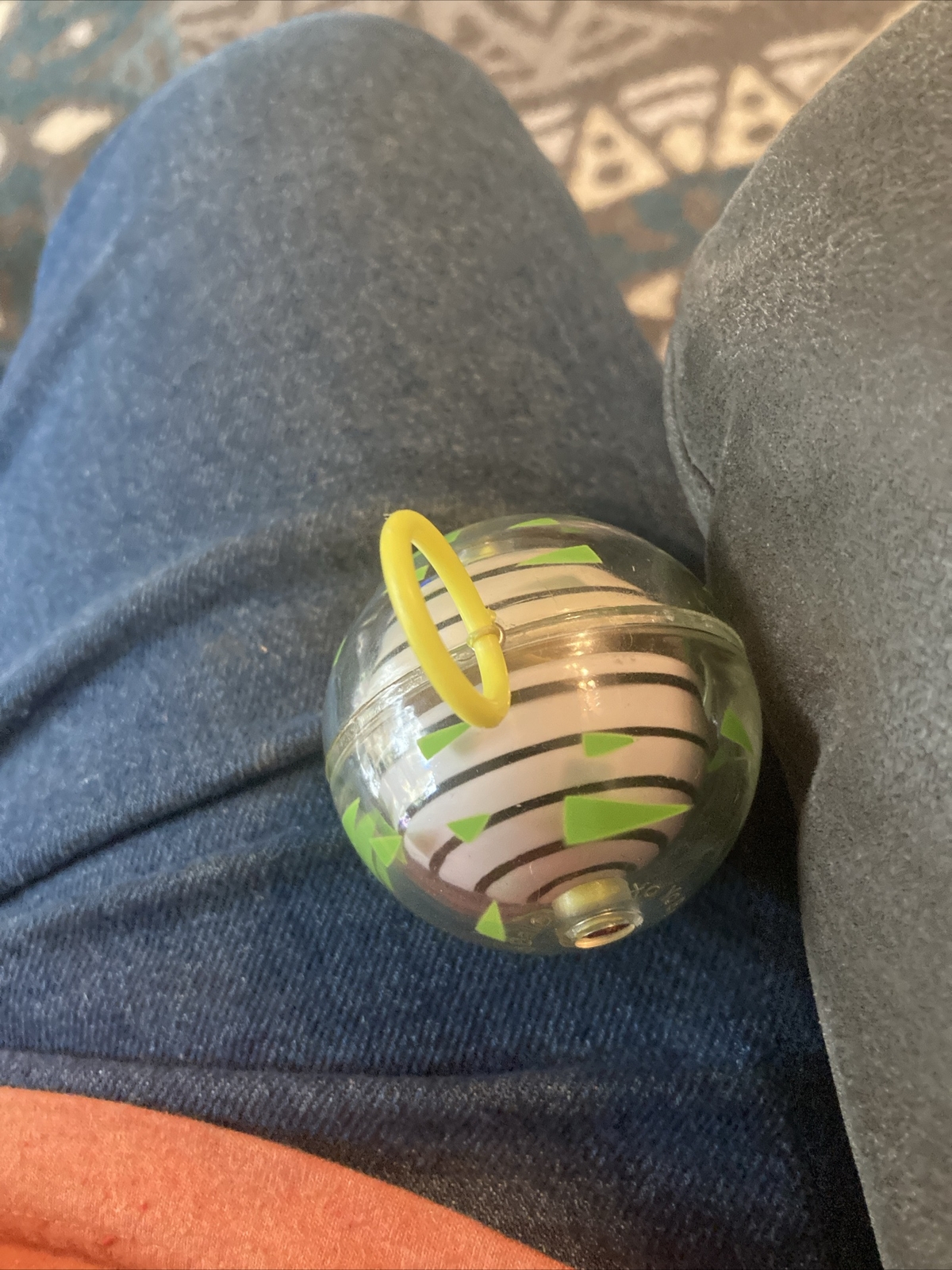 YOYO Ball (2003) by Big Time Toys LLC Black Green White Vintage Toy