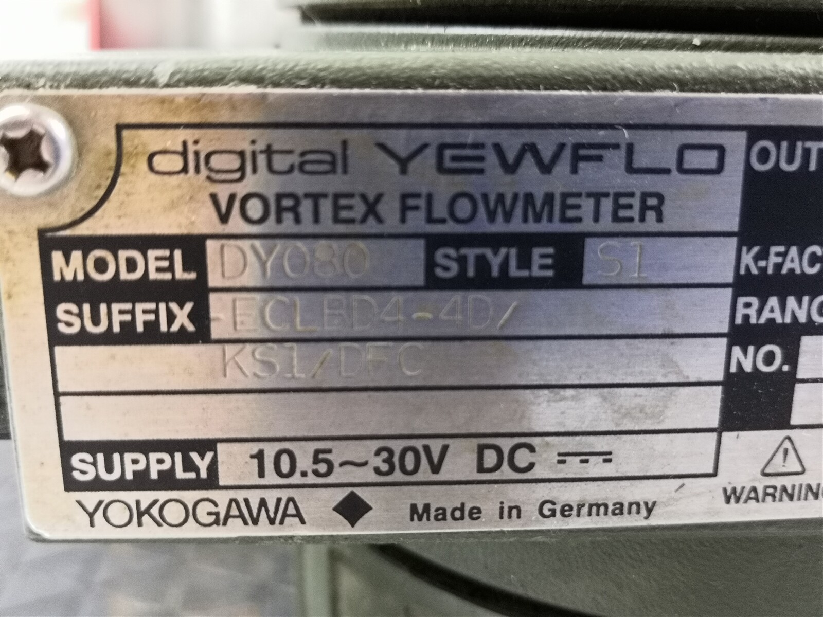 Yewflo DY080 Vortex Flow Sensor