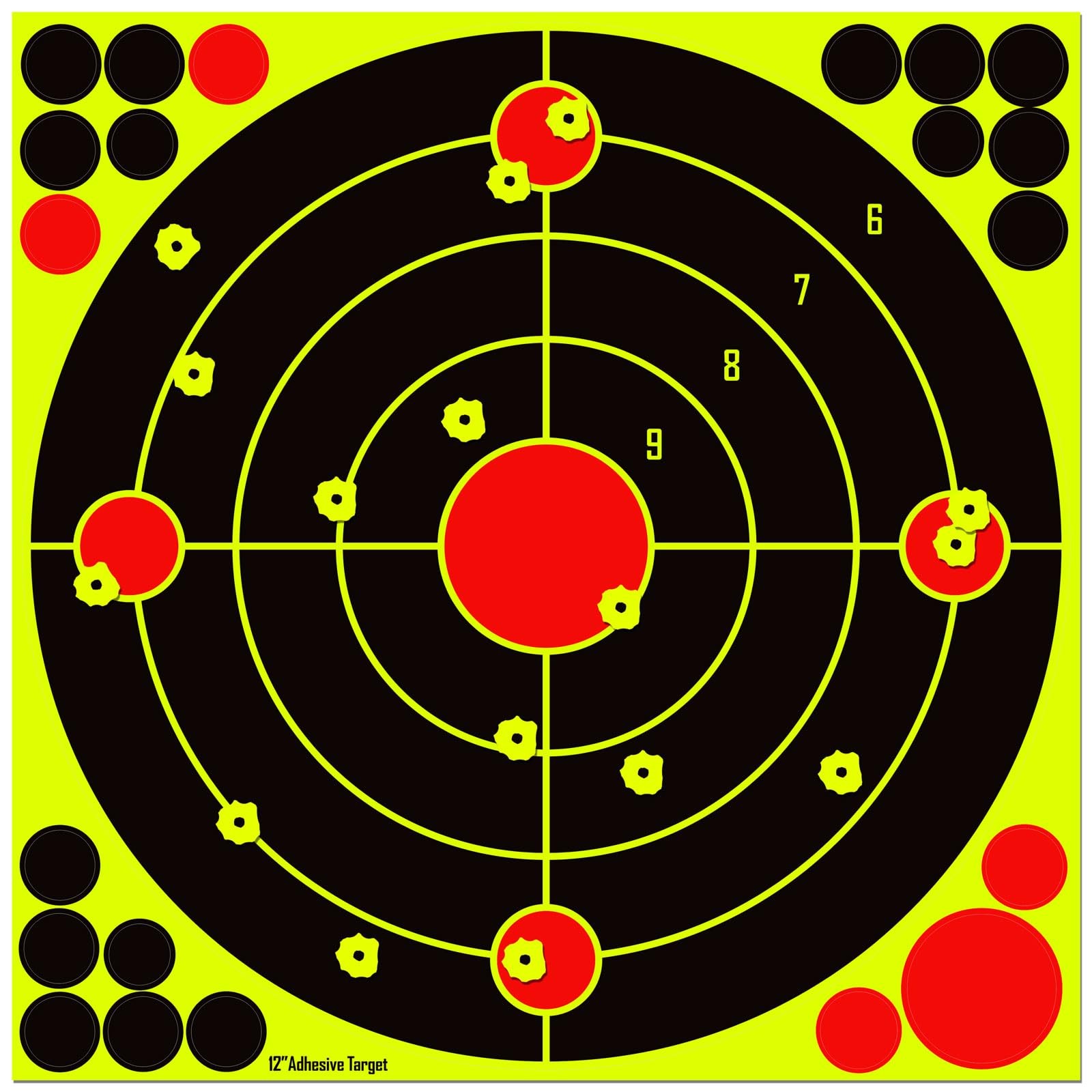 LikeLety 50 Pack 12x12 Inch Splatter Adhesive Targets Stickers for Outdoor...