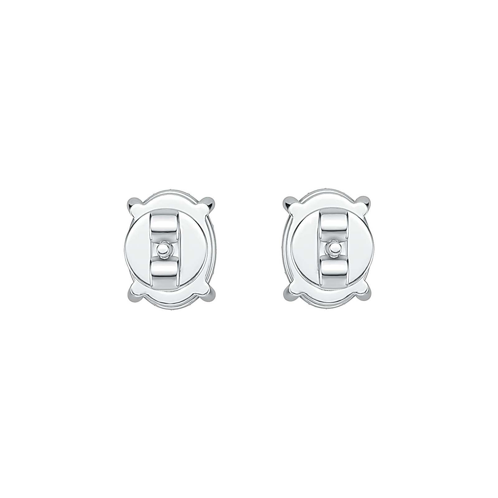 Sterling Silver Semi Mount Earrings Setting Oval OV 8X6mm