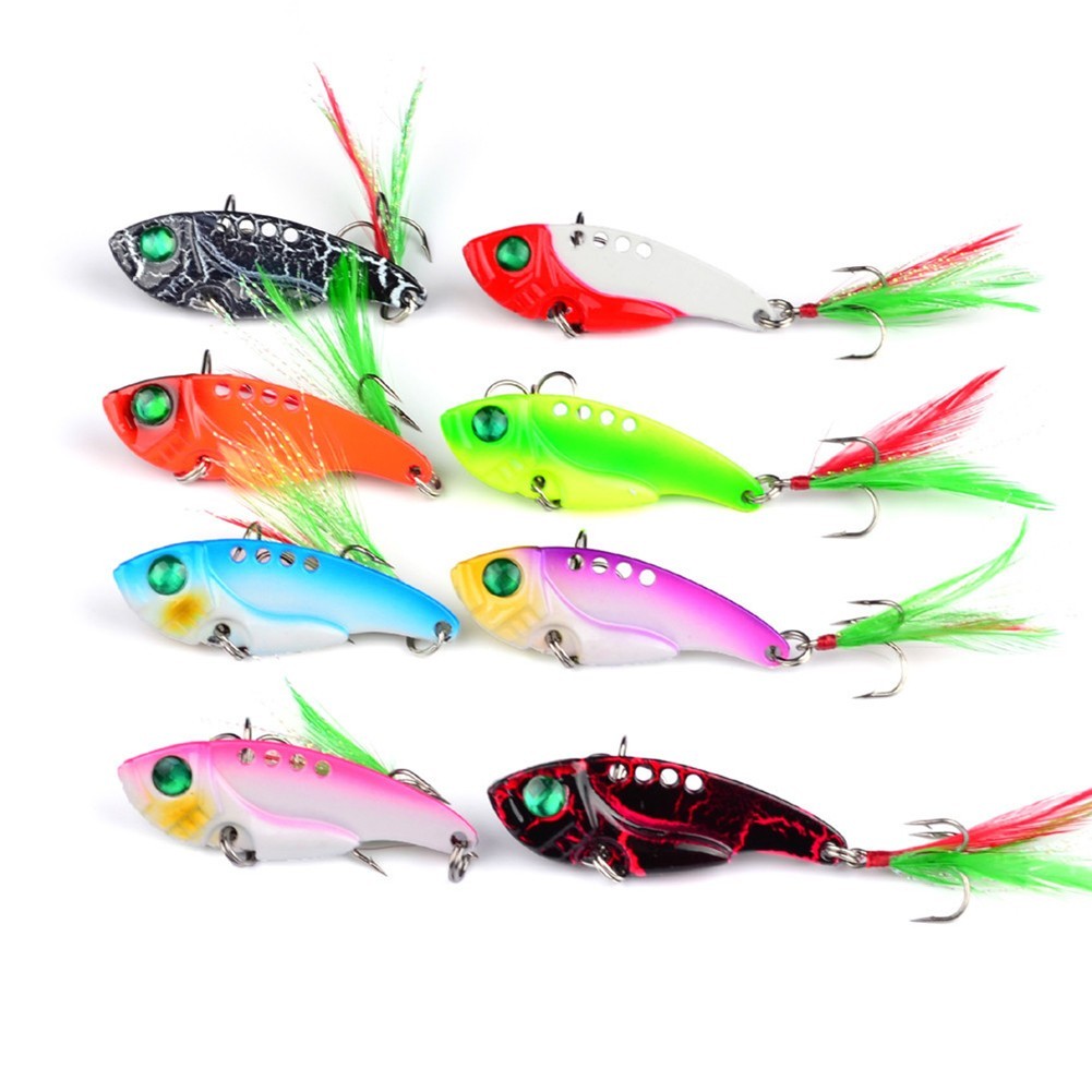 VIB 4 Color Fishing Lure Set 11 6cm Vibrating Bass Bait for Predator Fishing