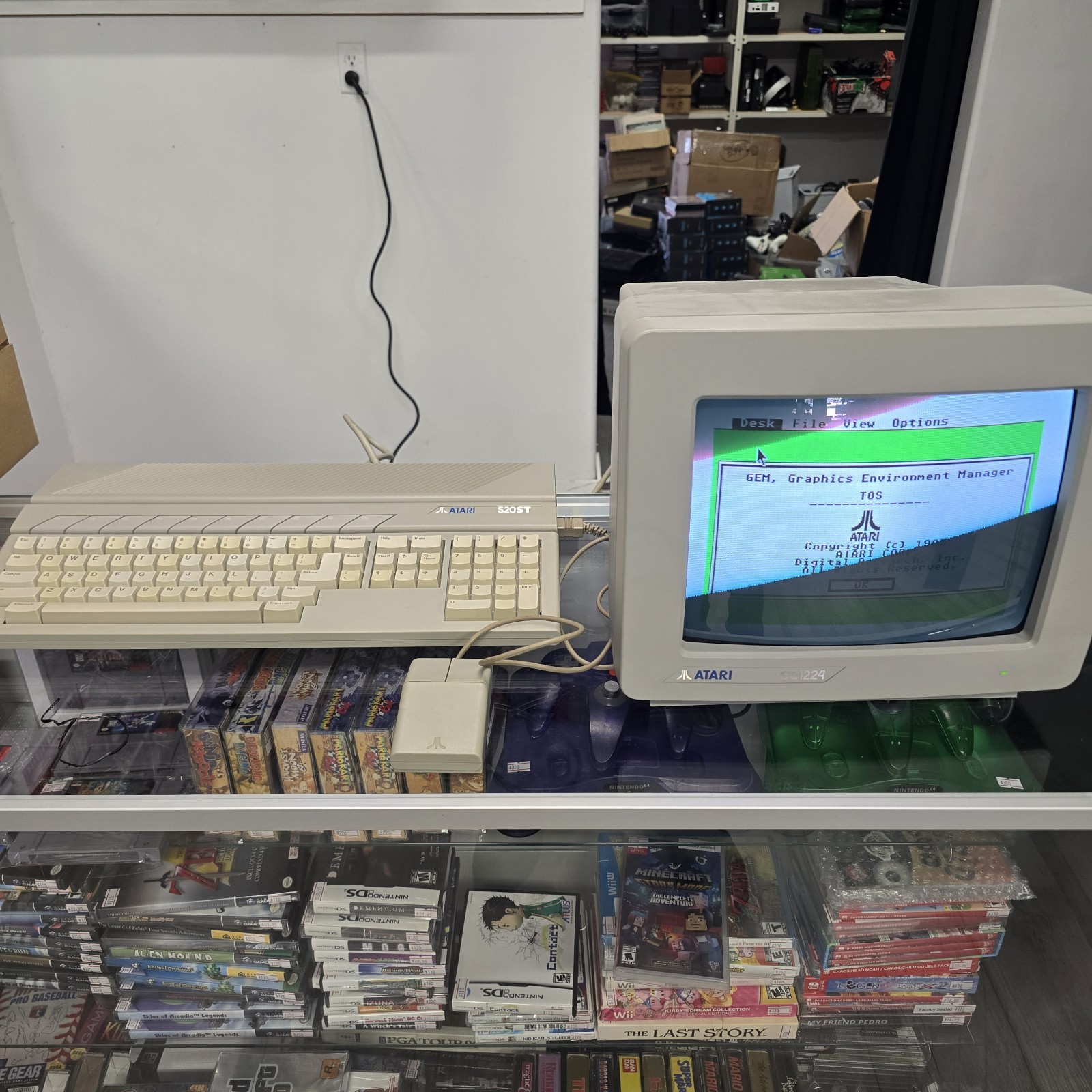 Atari 520ST & Atari SC1224 Monitor Conplete In Boxes.  100% Tested. Clean.