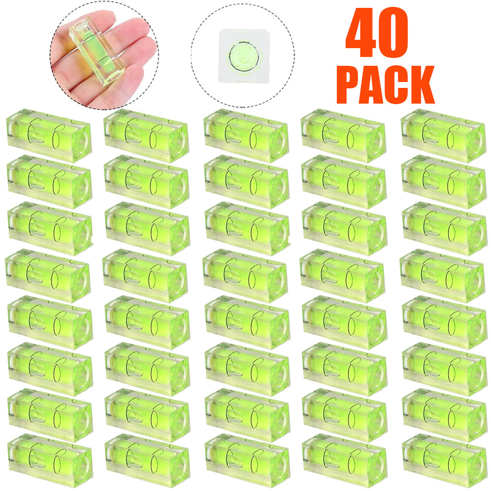 40pcs Square Mini Spirit Level Bubble Small Leveller For Leveling Tubular 40mm
