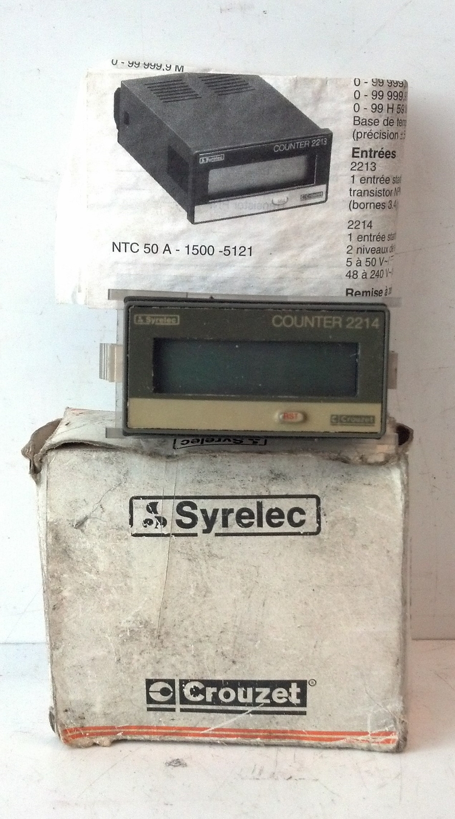 Crouzet 2214 8 Digit LCD Display Counter Module