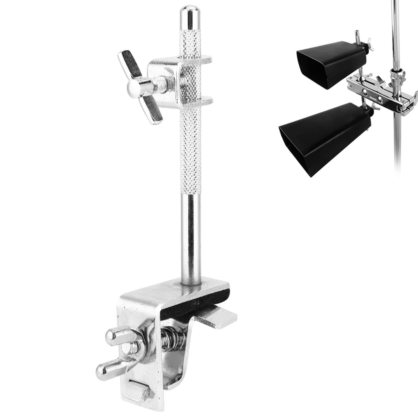 Watris Veiyi Cowbell Clamp Up or Down Adjustment, Bass Drum Hoop, WC51 Cowbel...