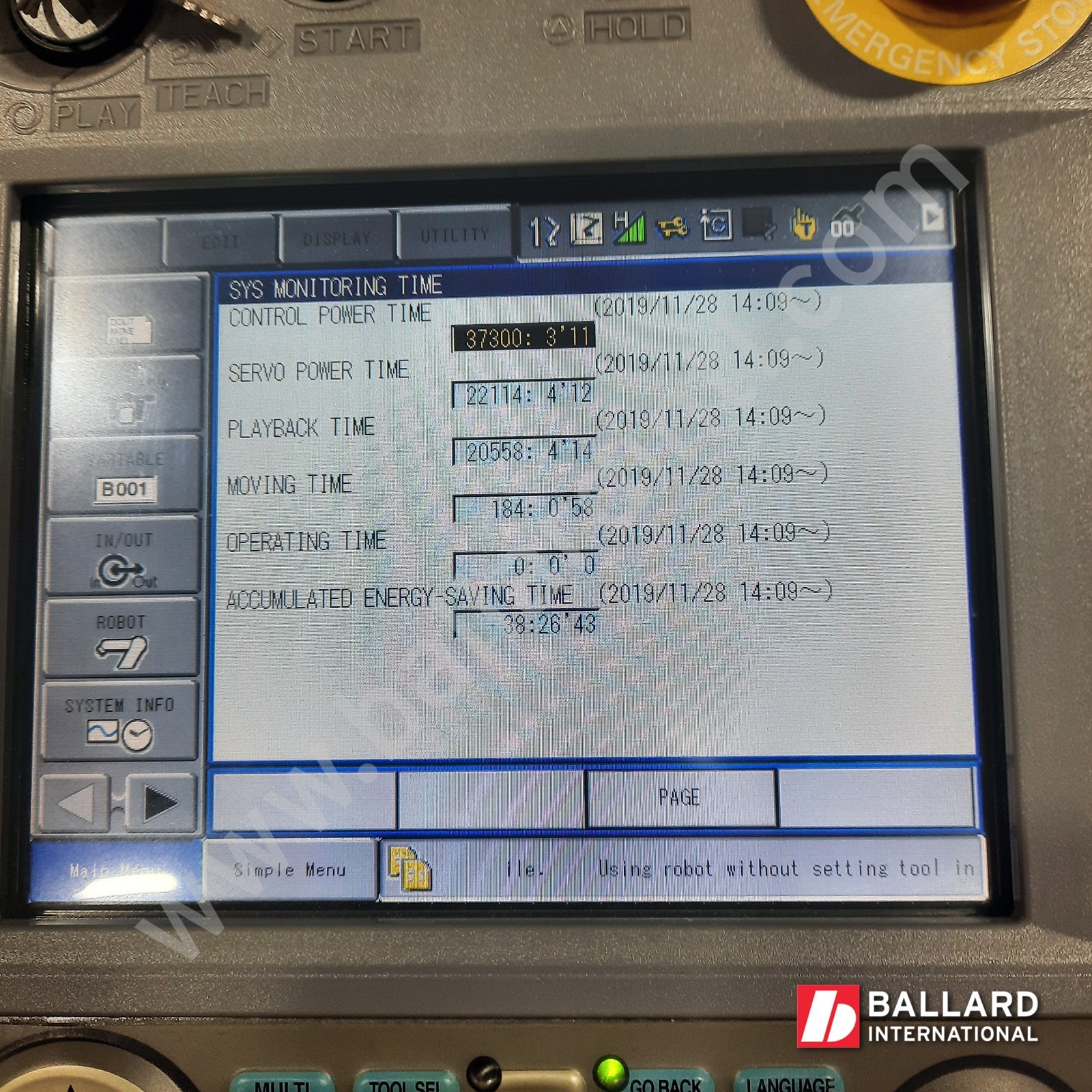 YASKAWA Motoman MH180-A00 Robot System w/ DX200 Controller - S88E08-1-3