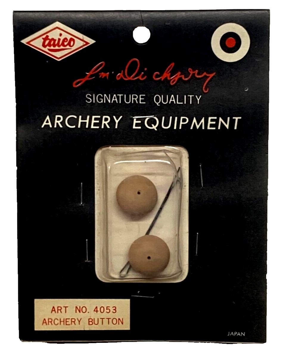 Taico Vintage Signature Quality Archery Button No. 4053