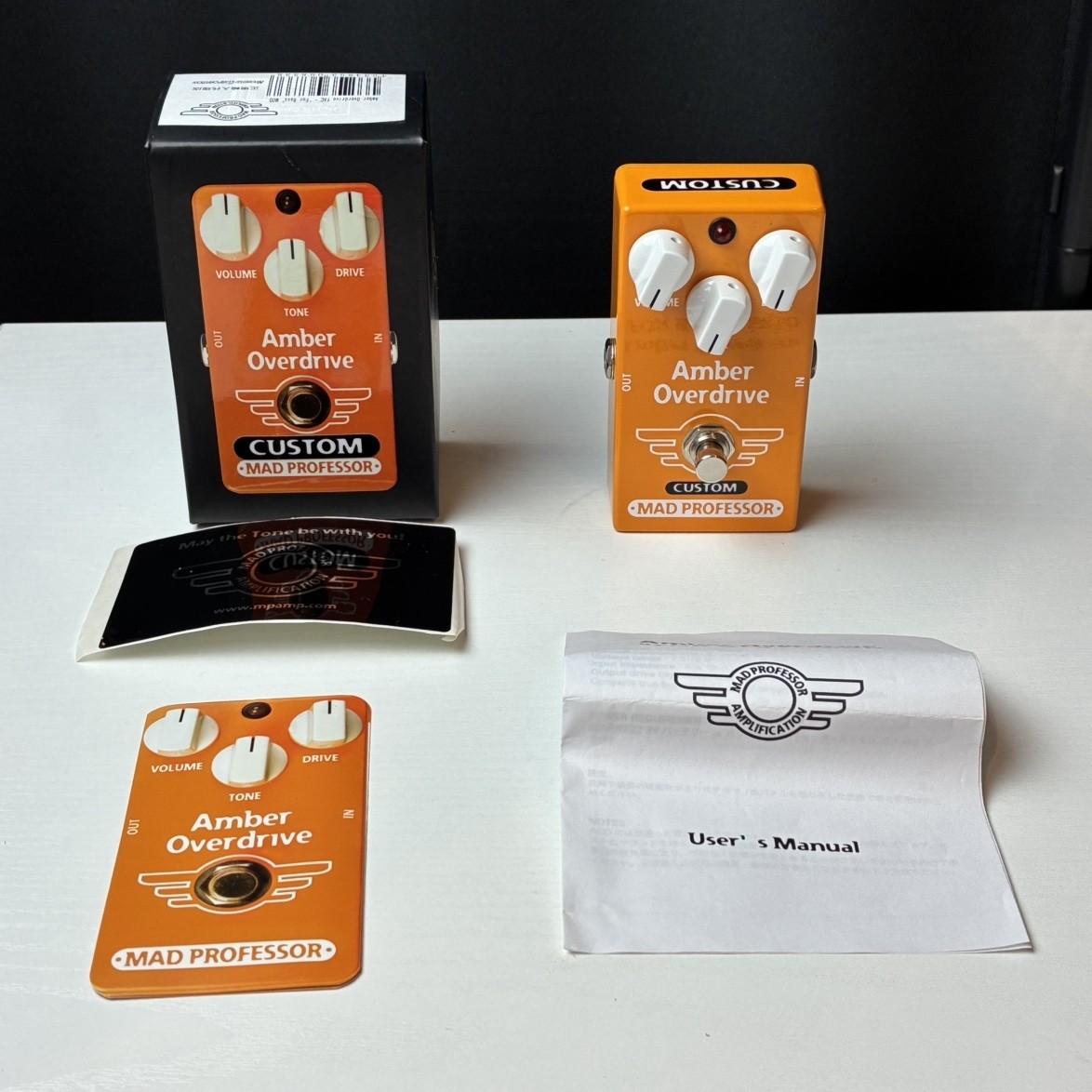 Mad Professor Amber OD Bass Overdrive Pedal Used Moderate Wear