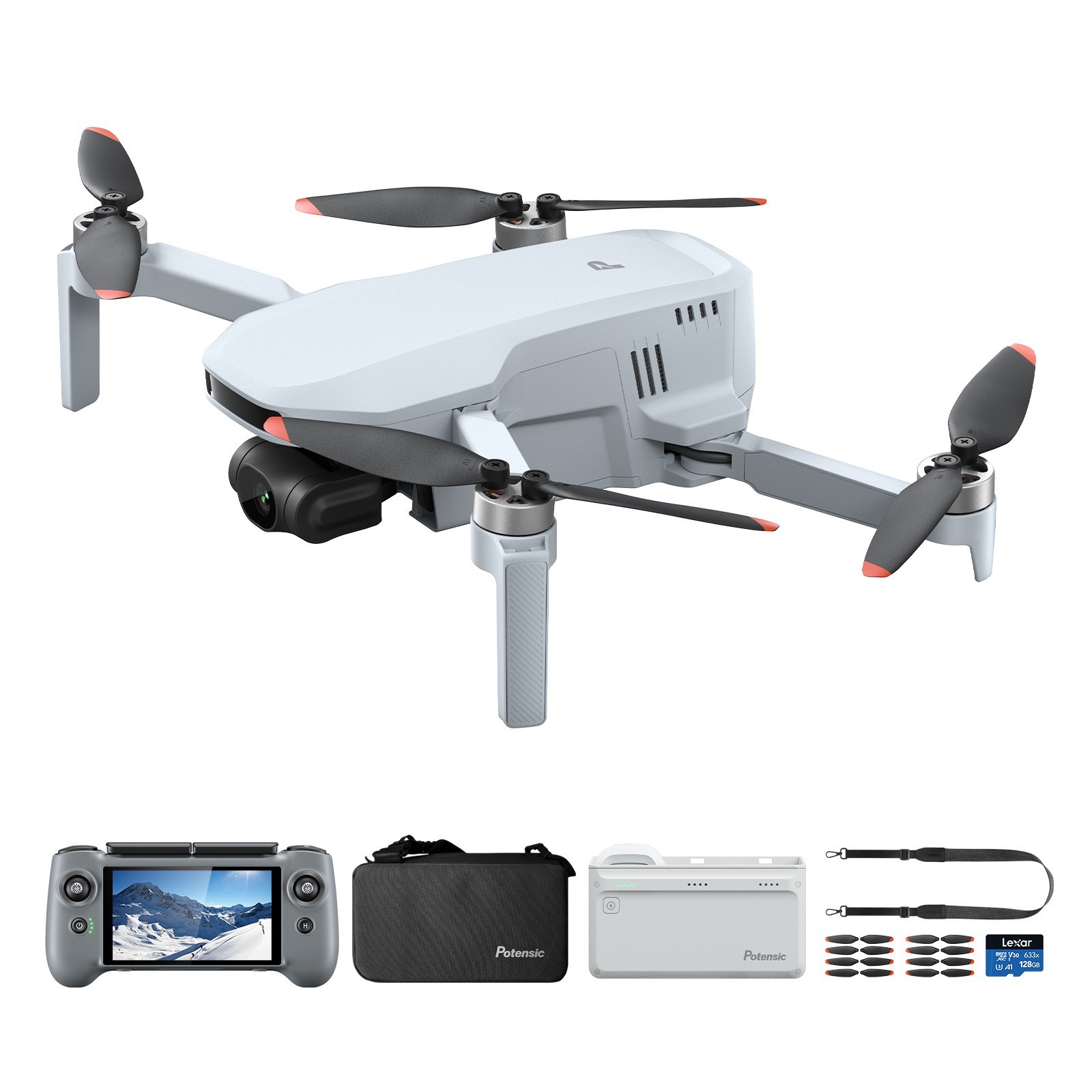 Potensic ATOM 2 Drone with RC PTD 1 4K F2.8 Camera 3-Axis Gimbal Costco Bundle