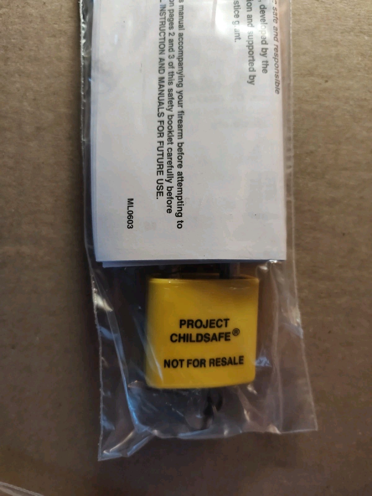 2 Project Child Safe Firearms Guns Weapons Cable Safety Locks Padlocks NIP