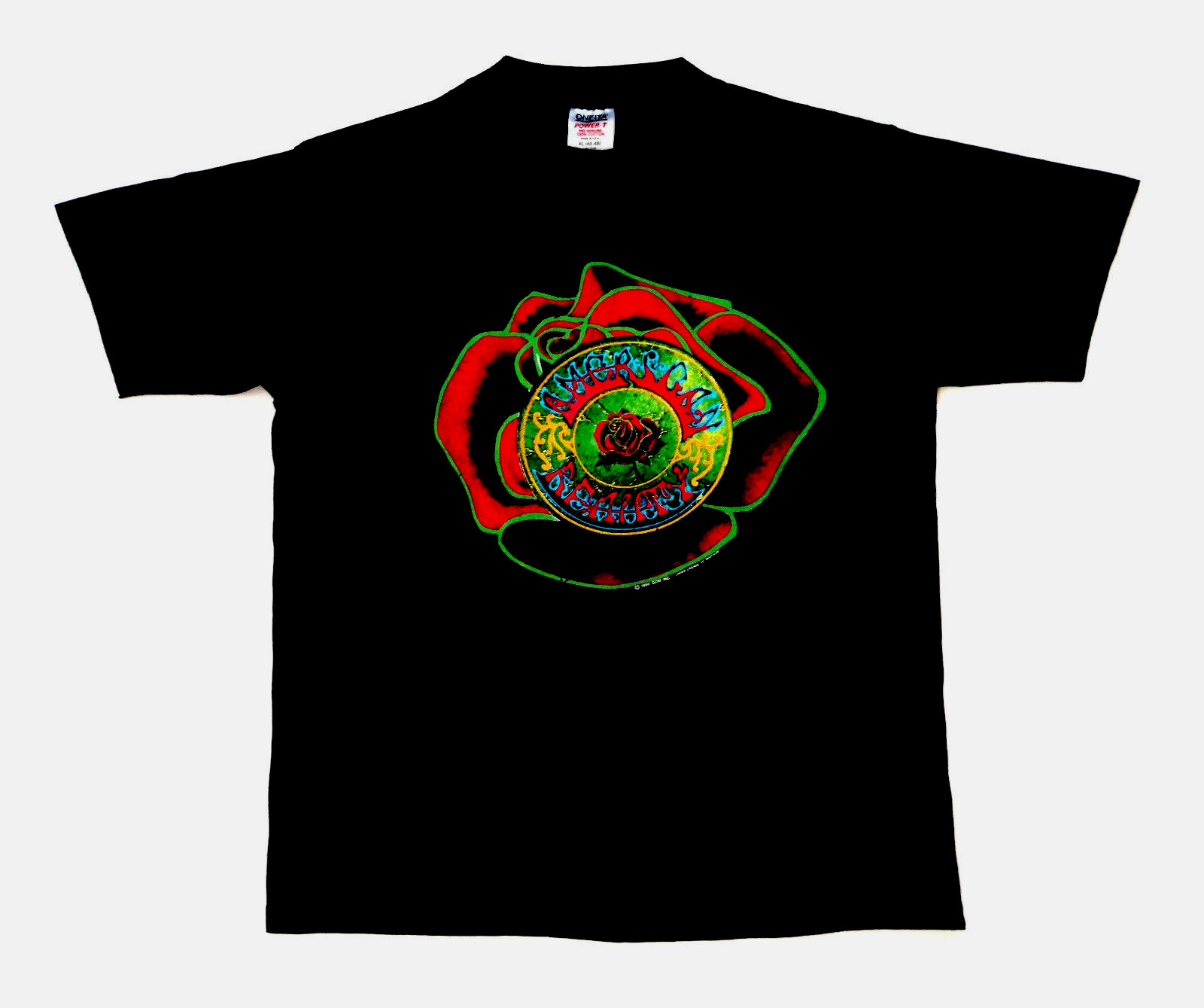 Grateful Dead Shirt T Shirt Vintage 1990 American Beauty 20th GD XXV 25th GDM XL