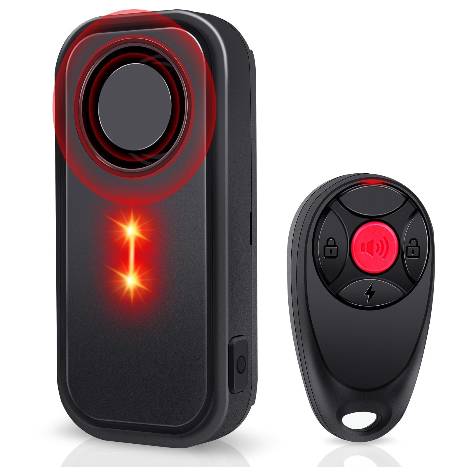 USUPERINK Bike Alarm System Anti Theft, 113dB Bike Alarm, Motion Alarms for E...