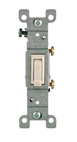 NEW 9PK Leviton 1451-2TM 15 Amp Single-Pole Toggle Switch Light Almond Free Ship