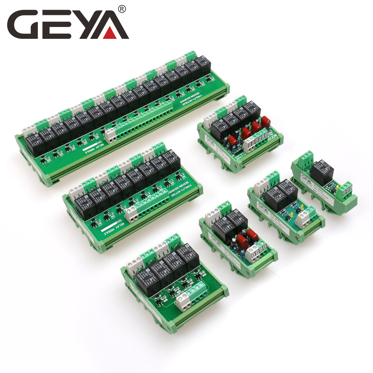GEYA 2 Channel Omron Relay Module 2NO2NC DPDT PLC Relay Interface AC/DC 12/24V