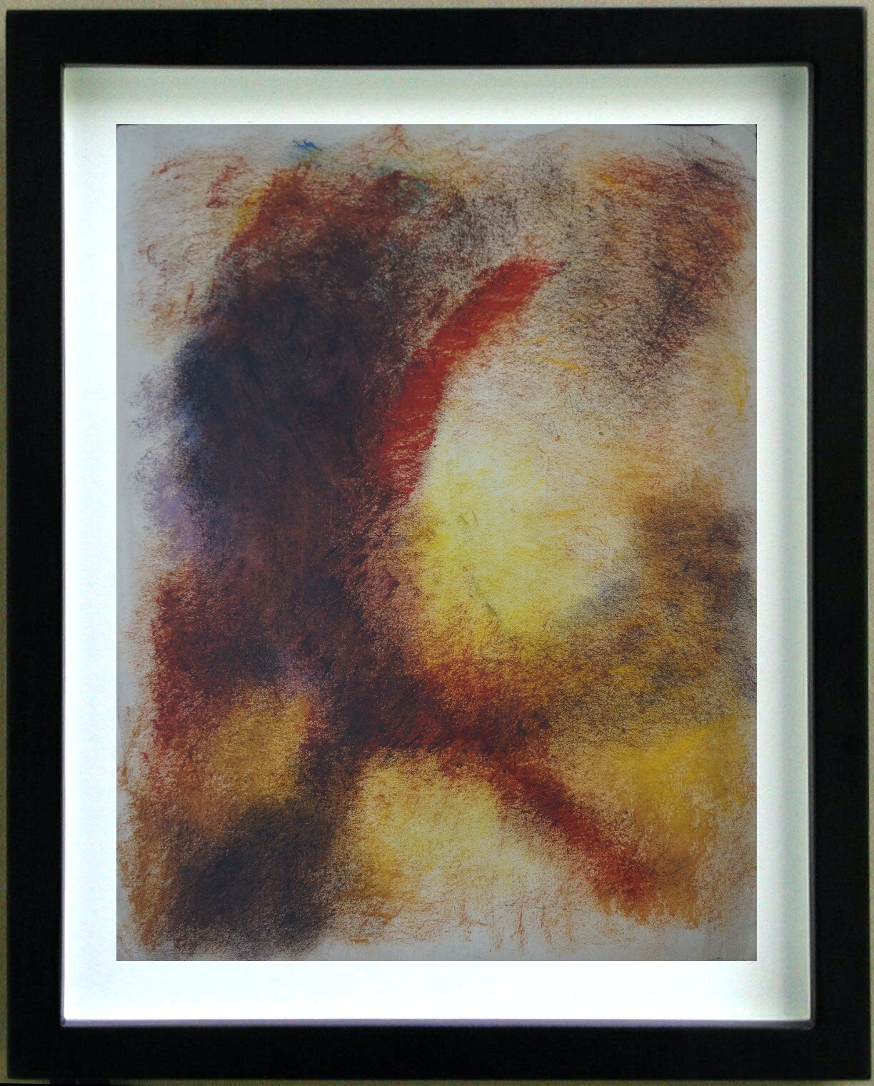 Madeleine Gaeckler (1911/1995) - Pastel - "Abstract Composition"