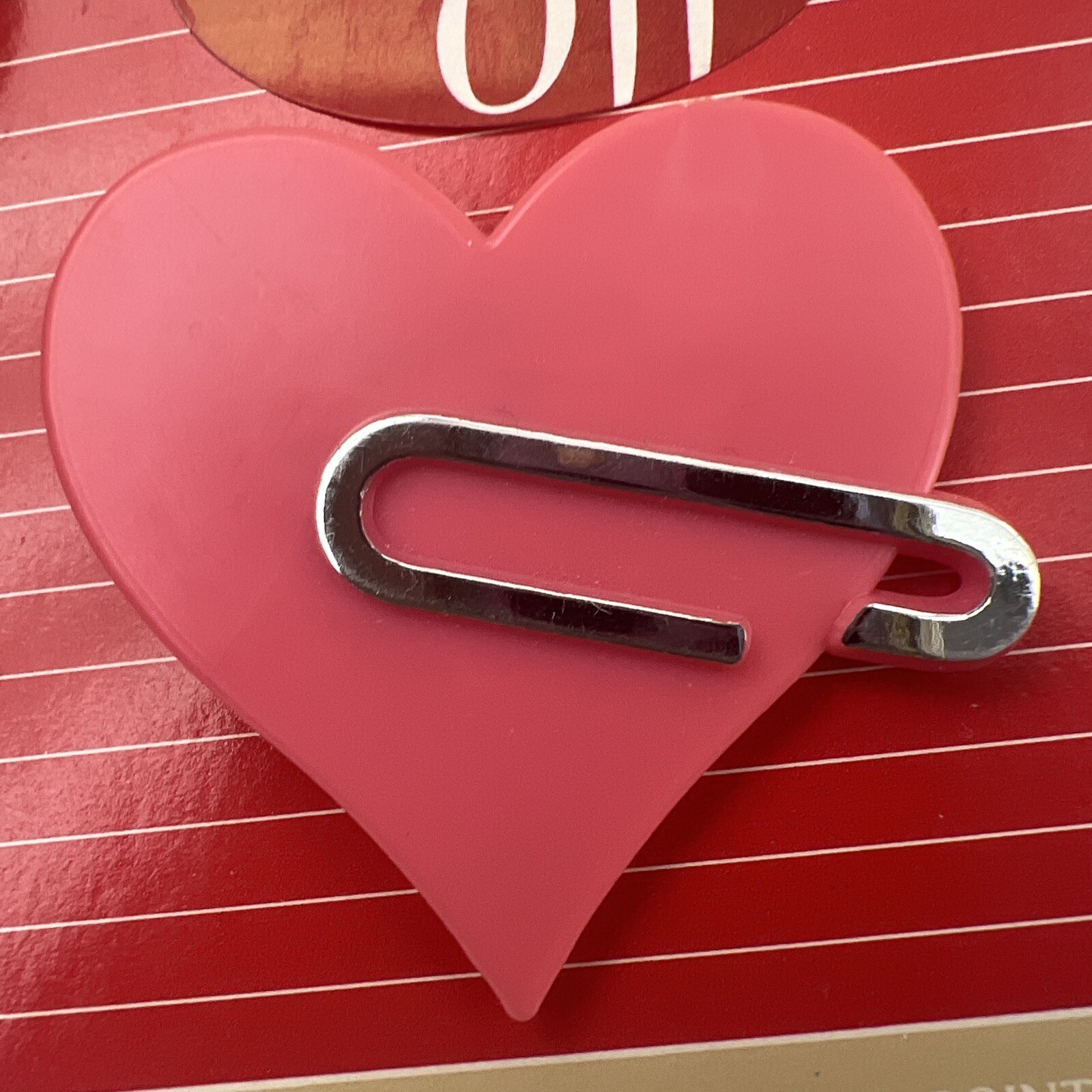Attached My Heart Valentine’s Lapel Pin VTG 1984 Hallmark Brooch Love Romance