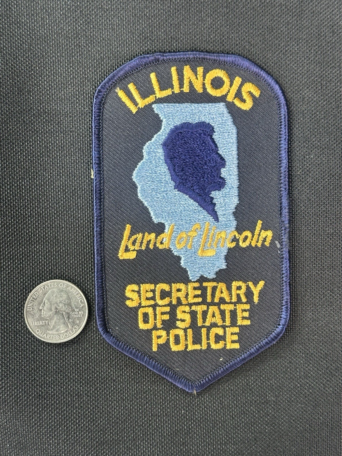 Illinois Secretary Of State Police Patch - New Condition