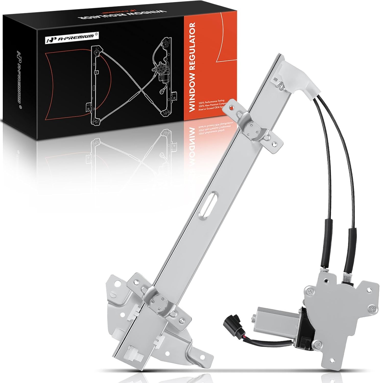 Power Window Regulator with Motor Compatible with Pontiac Front Driver (LH)