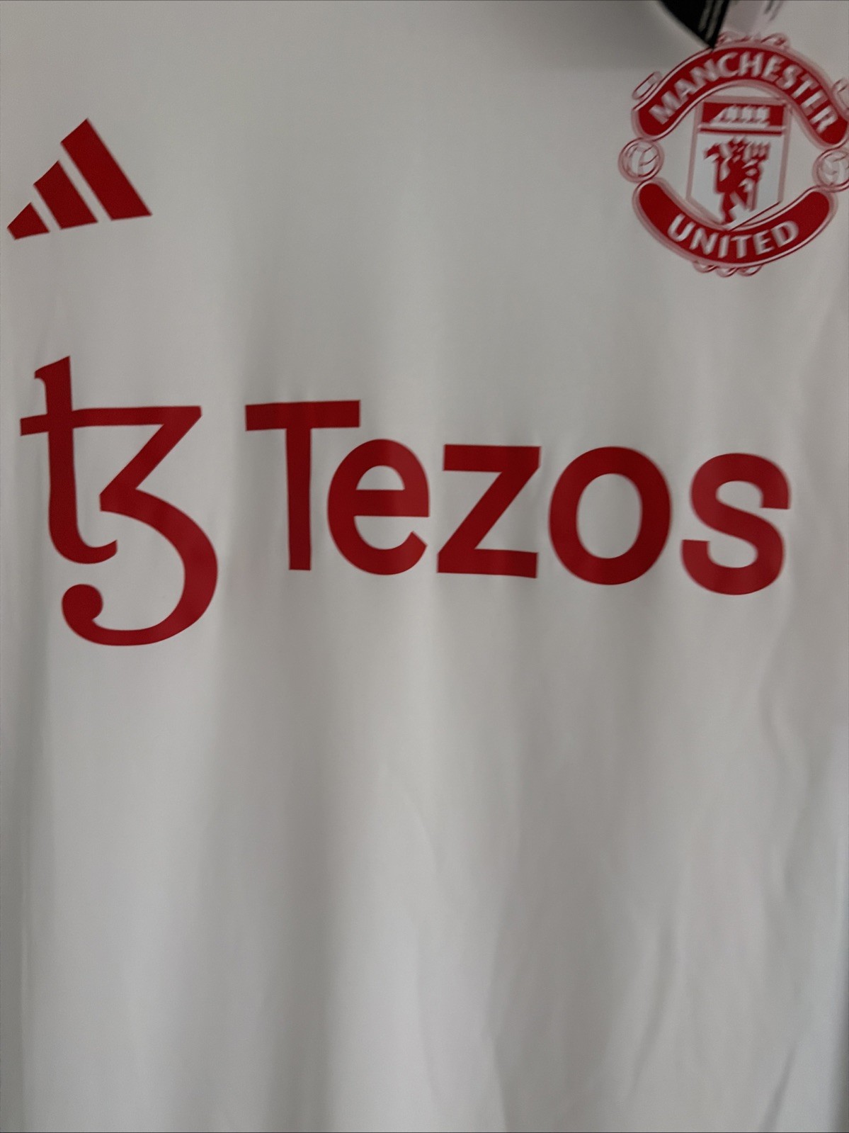 Adidas Manchester United Training Jersey Size XL Slim Fit