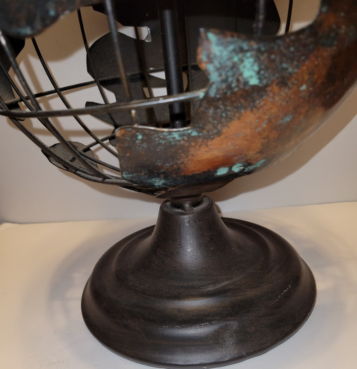 Metal Iron Double Globe Rustic Bronze Armillary Sphere 24" Tabletop Decor Vtg