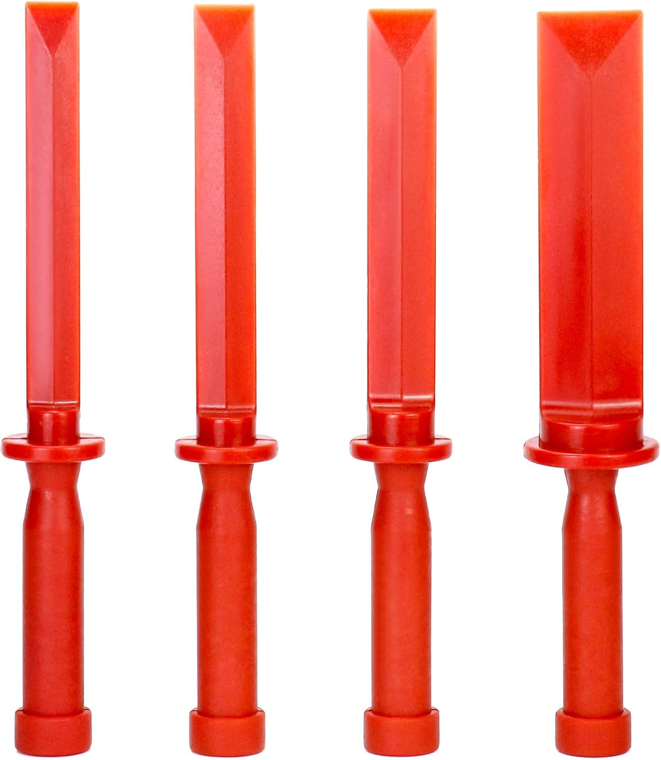 Plastic Chisel Scraper Set, 3/4", 7/8", 1", 1-1/2" Chemical Resistant Scraper To