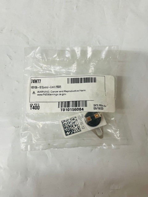 Lennox 74W77 Control-Limit (155F) 102135-12- NEW/SEALED
