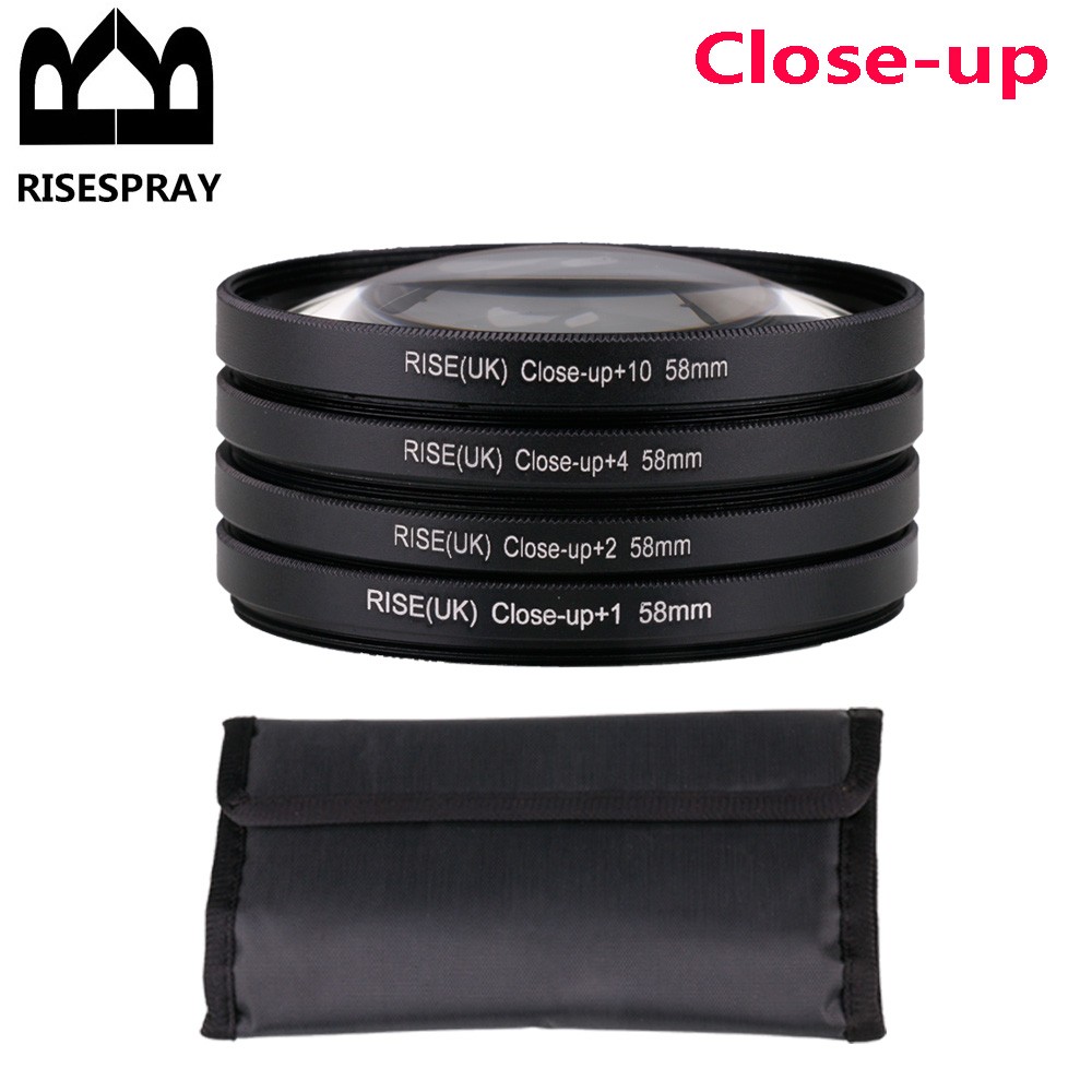 Close Up Macro Lens Filter +1 +2 +4 +10 for Canon Nikon Sony Pentax Camera