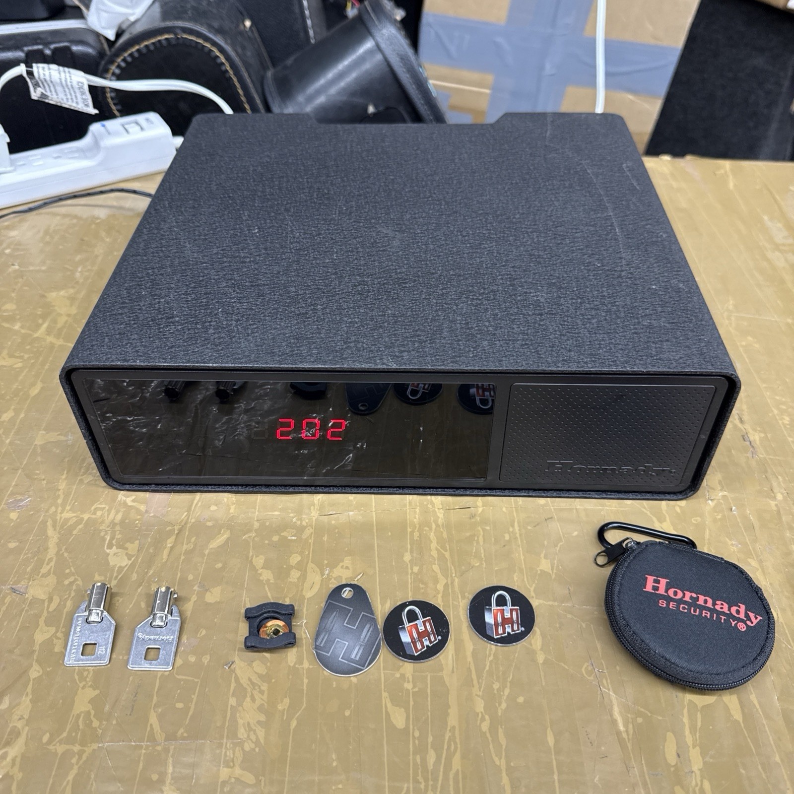 Hornady Rapid Safe Night Guard RFID Handgun Safe Tamper Proof Steel Black