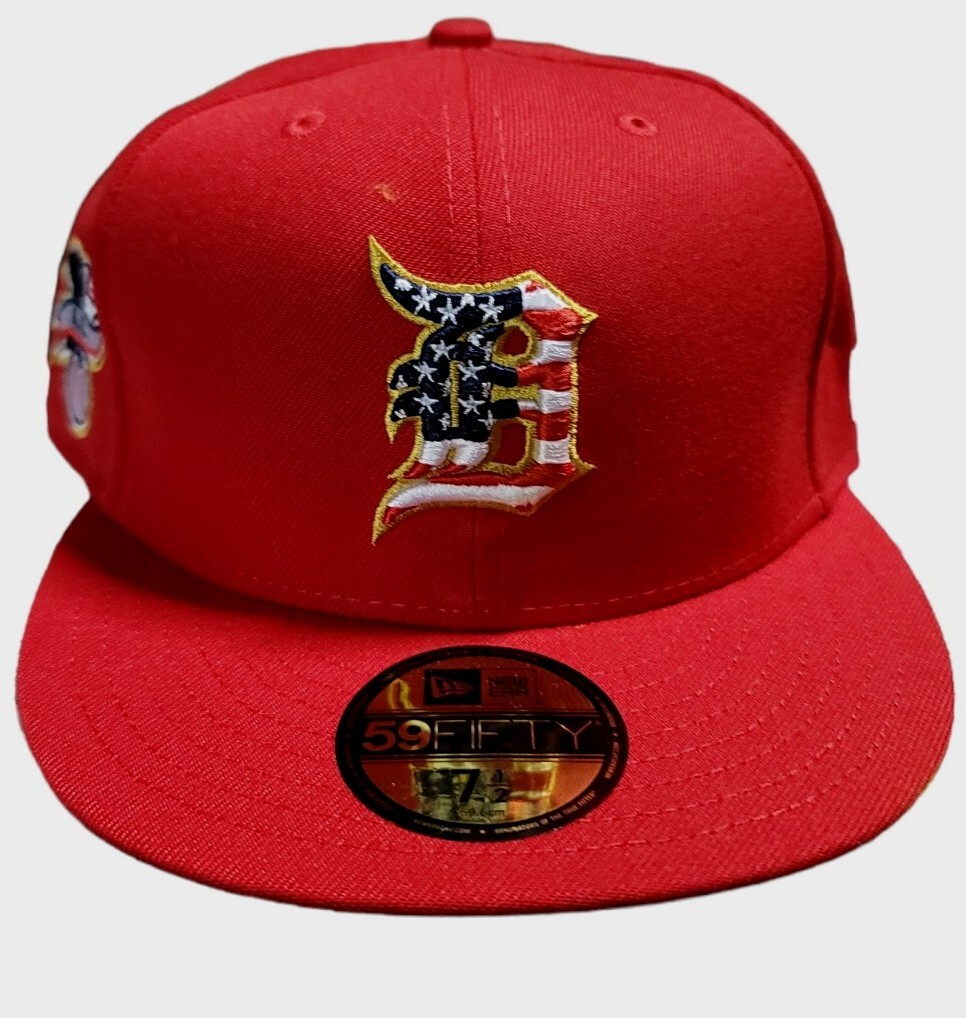 Detroit Tigers New Era Stars & Stripes 4th of July Fitted Hat Red