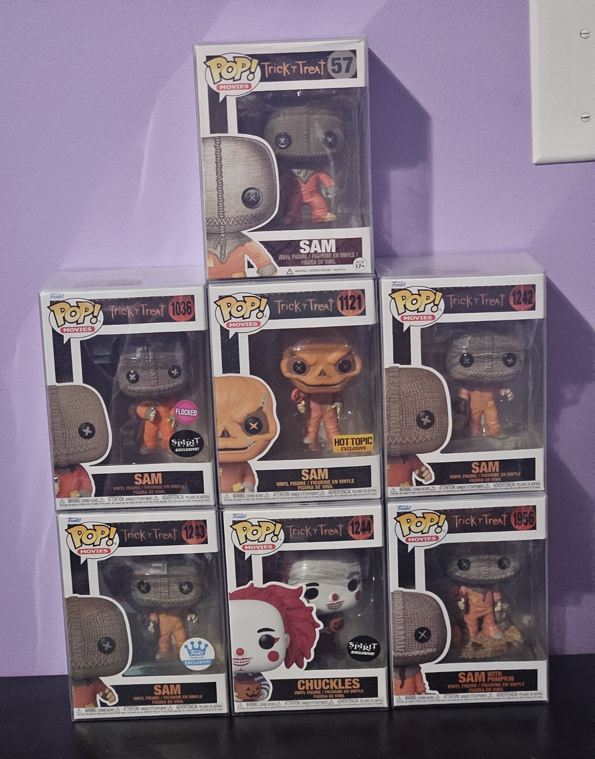Funko POP! Trick 'r Treat Sam & Chuckles Vinyl Lot 6