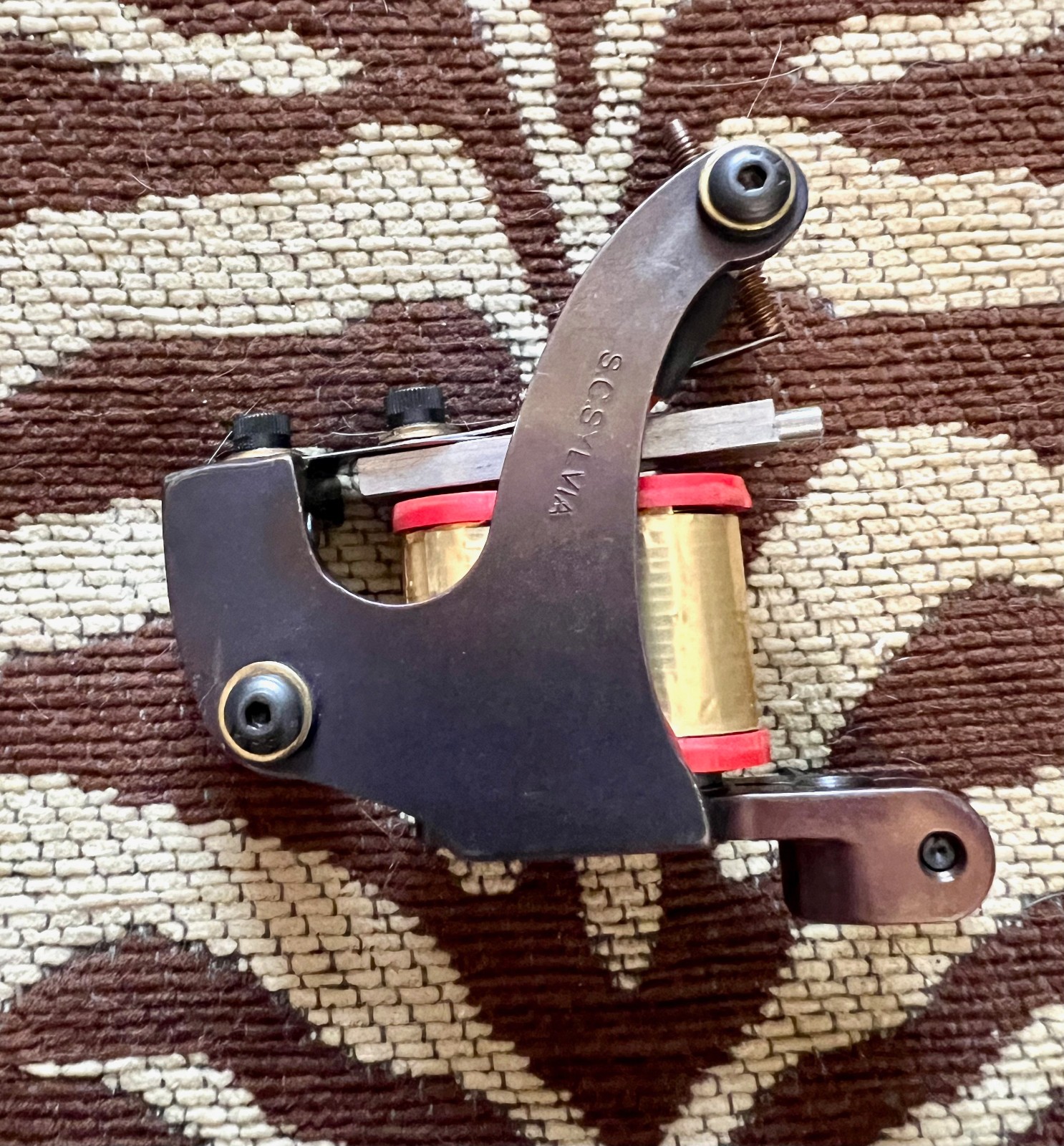 SCOTT SYLVIA Coil Tattoo Machine Henry Shader Brown EXCELLENT