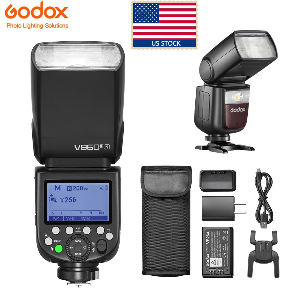 Godox V860III-N TTL HSS 2.4G Wireless X System Flash Speedlite for Nikon Cameras