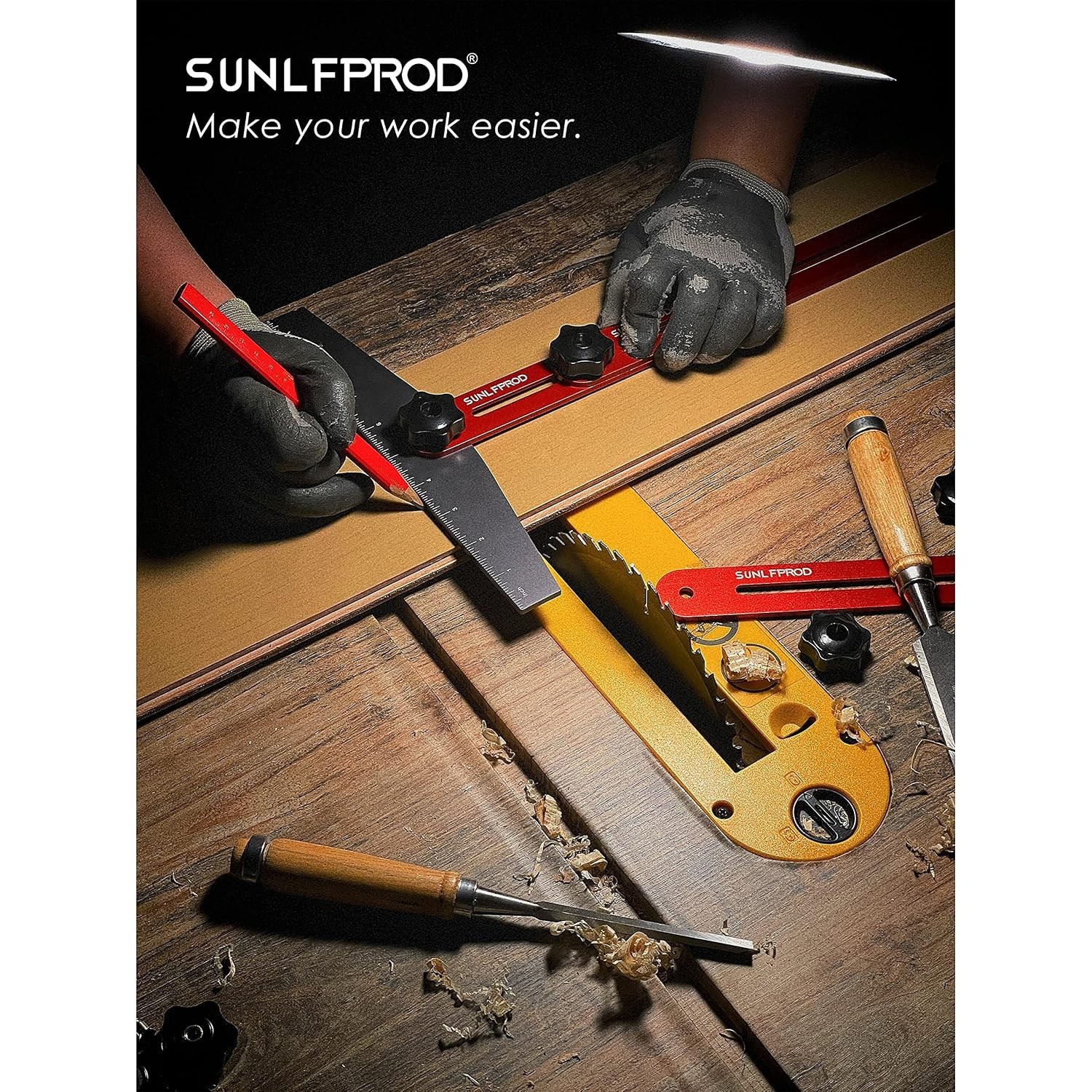 Solid Stair Tread Tool - Precision Stair Measuring Gauge